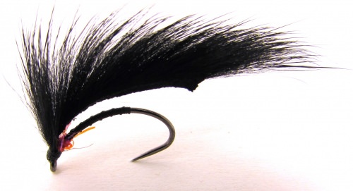 The Essential Fly Barbless Marsden Mohican Black & Red Fishing Fly