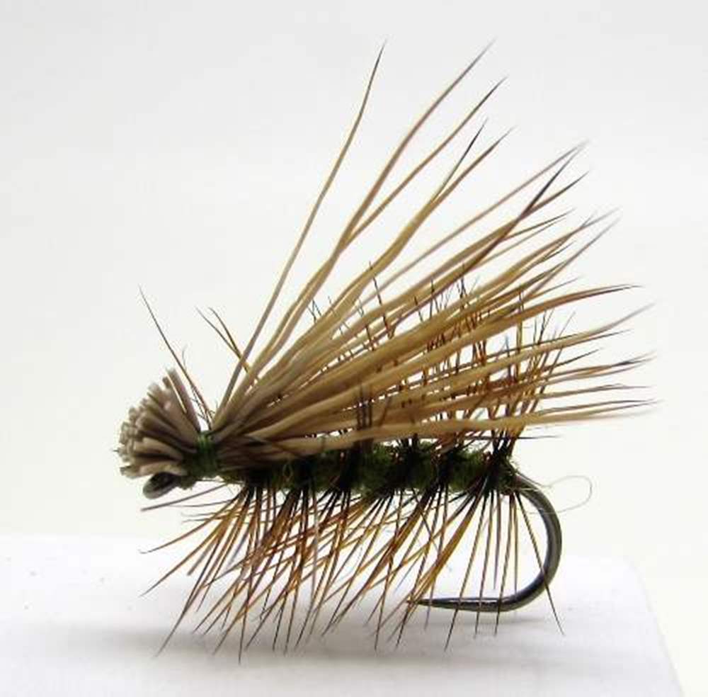 The Essential Fly Barbless Elk Hair Caddis Olive Fishing Fly