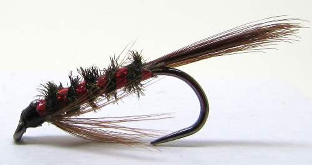 6 No trout nymph Red Headed Diawl Bach size 12 Ref N34 