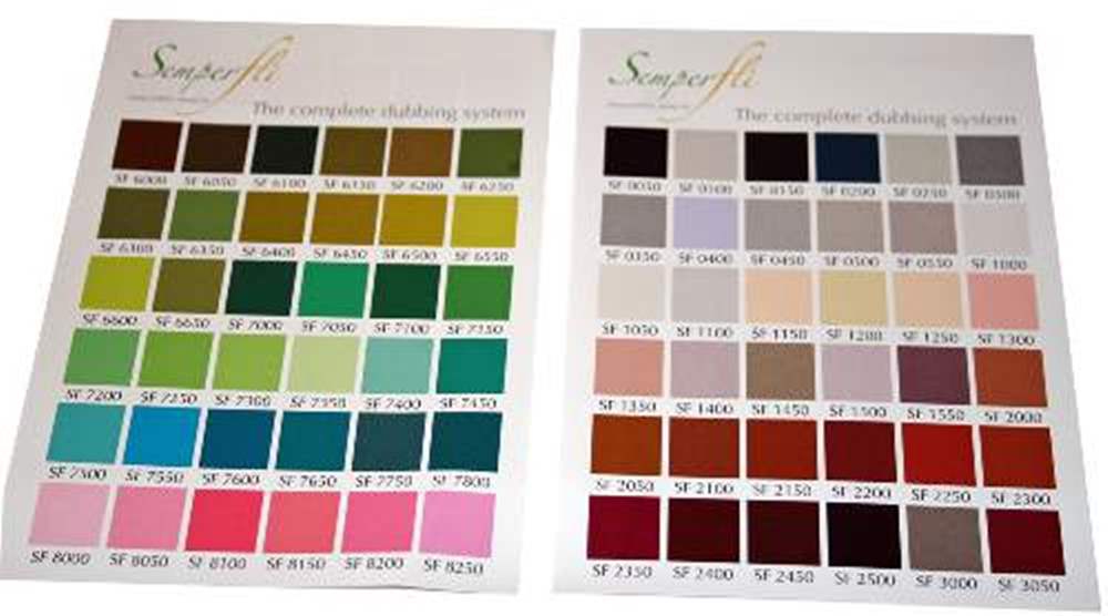 Semperfli Colour Card Fly Tying Materials