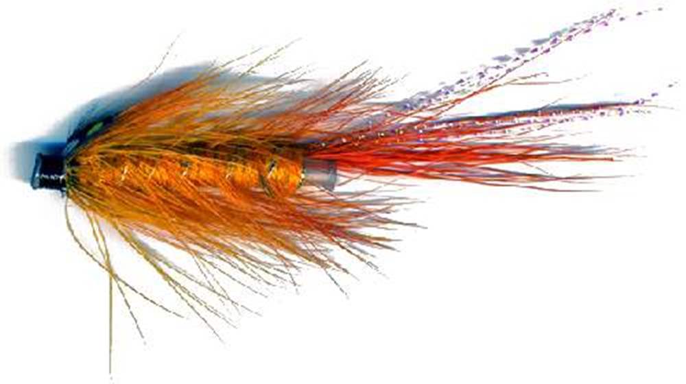 The Essential Fly Orange Pot Belly Pig (Nylon Tube) Fishing Fly #2 inch