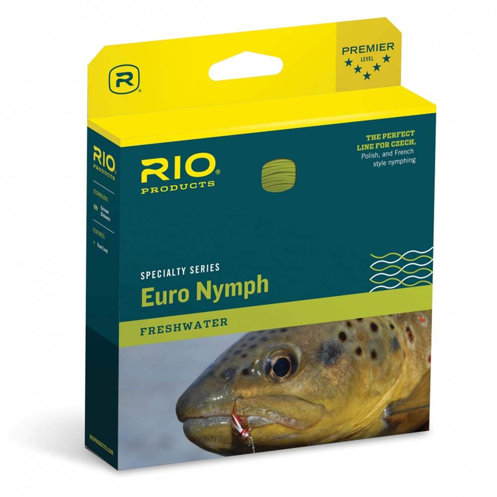 Rio Products Fips Euro Nymph Orange / Sage / Olive (Double Taper) Dt2-5 Flyline (Length 80ft / 24.4m)