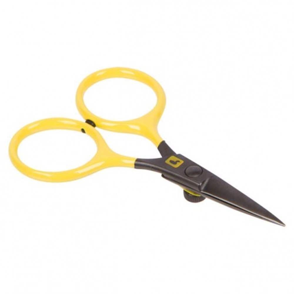 Loon Outdoors Ergo Razor Scissors 4'' Yellow Fly Tying Tools