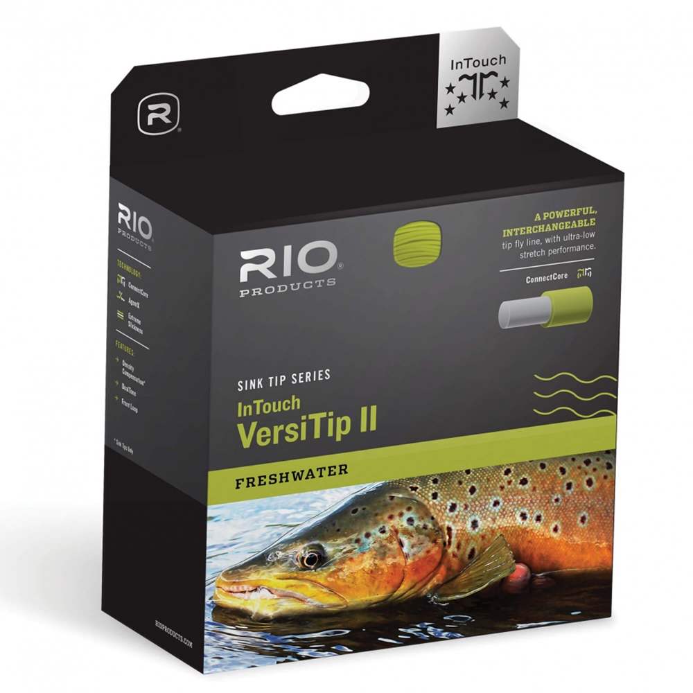 Rio Products Versitip Ii Straw / Light Green (Weight Forward) Wf7 Salmon (Salmo Salar) Fishing Fly Line (Length 100ft / 30m)