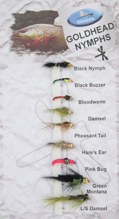 Dragon Tackle Goldheads Nymphs Fishing Fly Assortment