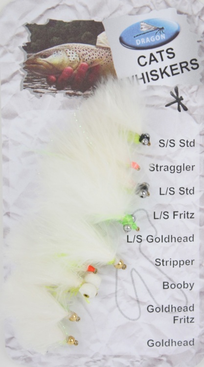 Dragon Tackle Cats Whiskers Fishing Fly Assortment (9 Pack)