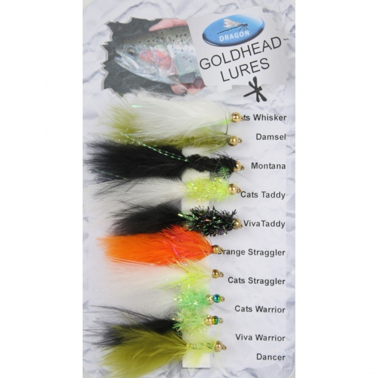 Dragon Tackle Goldhead Lures Fishing Fly Assortment