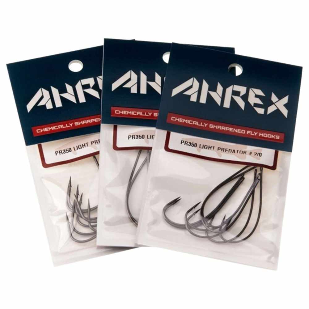 Ahrex Pr350 Light Predator, Barbed #6/0 Fly Tying Hooks for Fly Tying