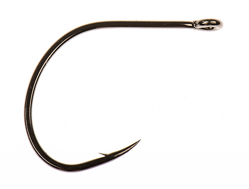 Ahrex Xo774 Universal Curved #1/0 Fly Tying Hooks Black Nickel Hook For  Baitfish, Scuds, And Game Changers