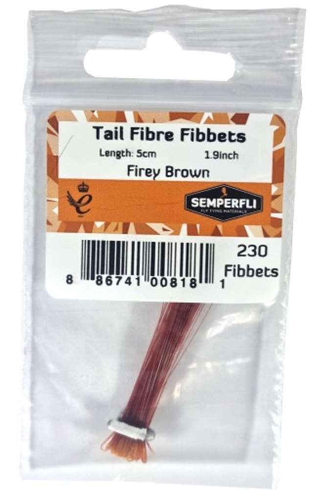 Semperfli Tail Fibre Fibbets Firey Brown
