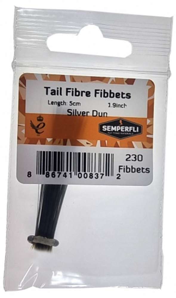 Semperfli Tail Fibre Fibbets Silver Dun