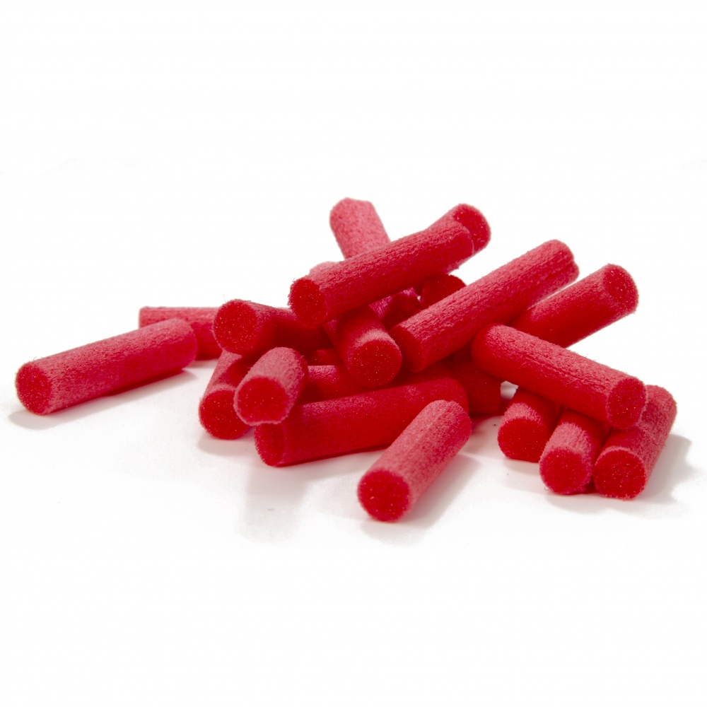 Semperfli Foam Tube 6mm Red