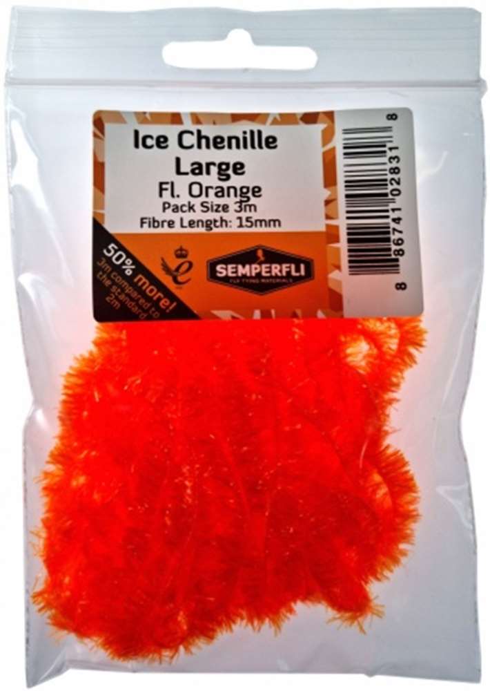 Semperfli Ice Chenille 15mm Large Fl Orange