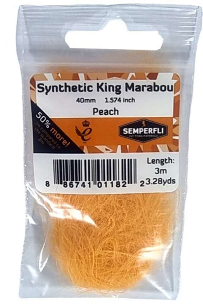 Semperfli Synthetic King Marabou 40mm Peach