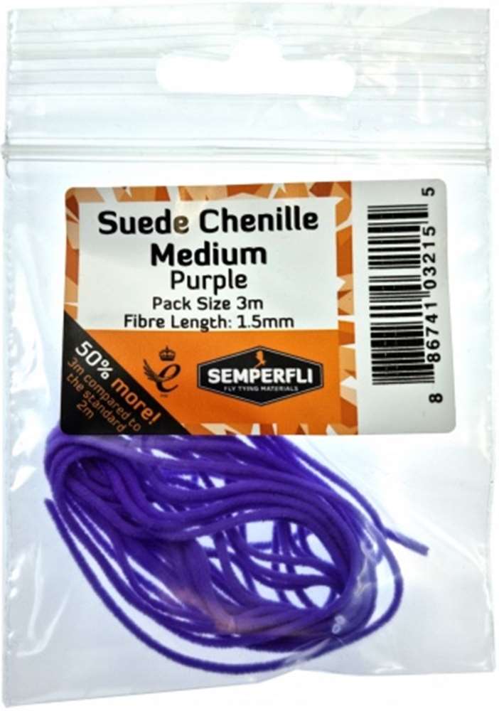 Semperfli Suede Chenille 1.5mm Medium Purple