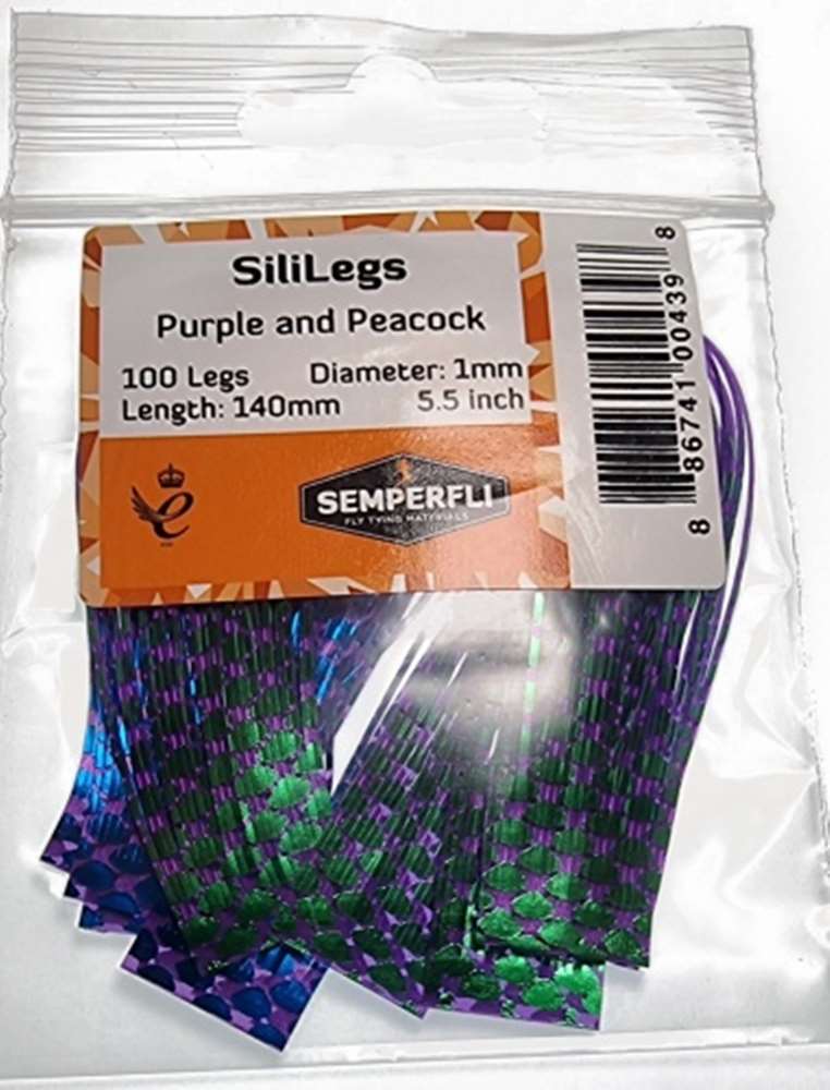 Semperfli SiliLegs Purple & Peacock Green