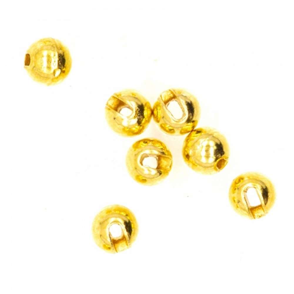 Semperfli Tungsten Slotted Beads 2mm (5/64 Inch) Gold