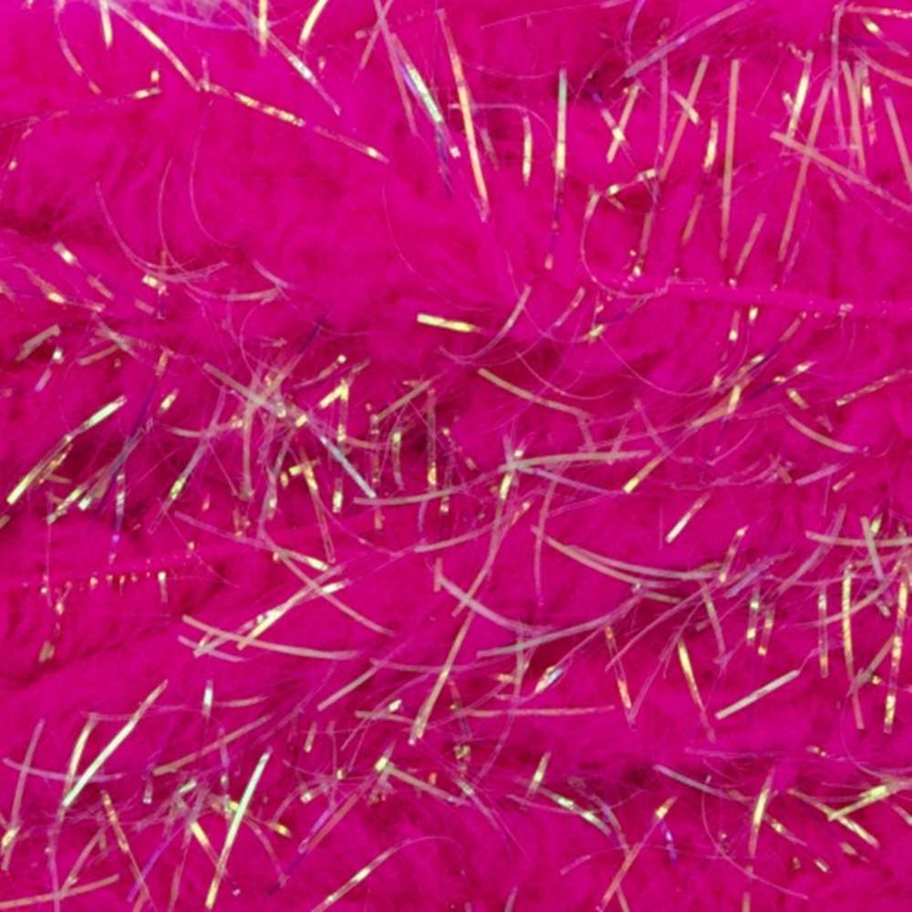 Semperfli Guard Hair Chenille Sf8300 Fluorescent Dark Pink Fly Tying Materials (Product Length 2.18 Yds / 2m)