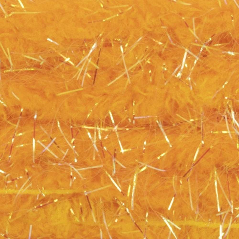 Semperfli Guard Hair Chenille Sf5450 Fluorescent Orange Sunburst Fly Tying Materials (Product Length 2.18 Yds / 2m)