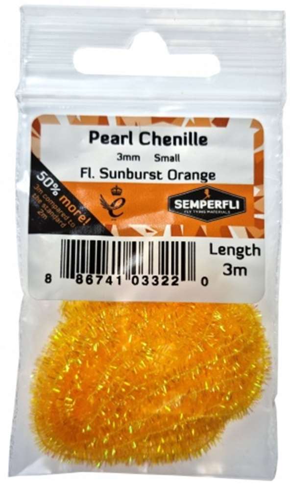 Semperfli Pearl Chenille 3mm Fl Sunburst Orange