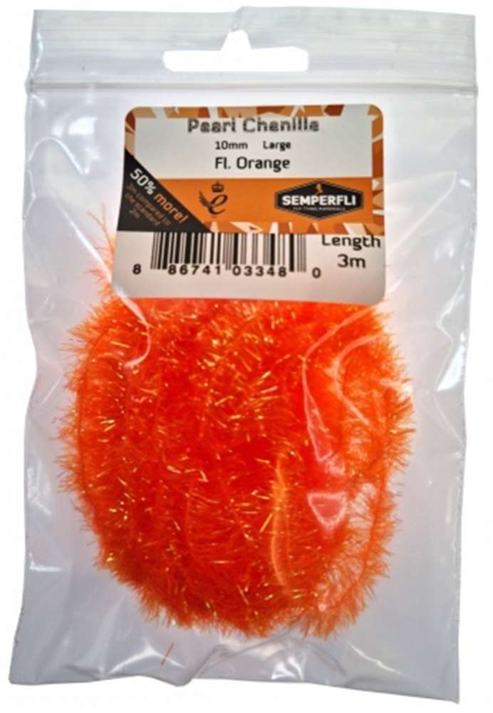 Semperfli Pearl Chenille 10mm Fl Orange