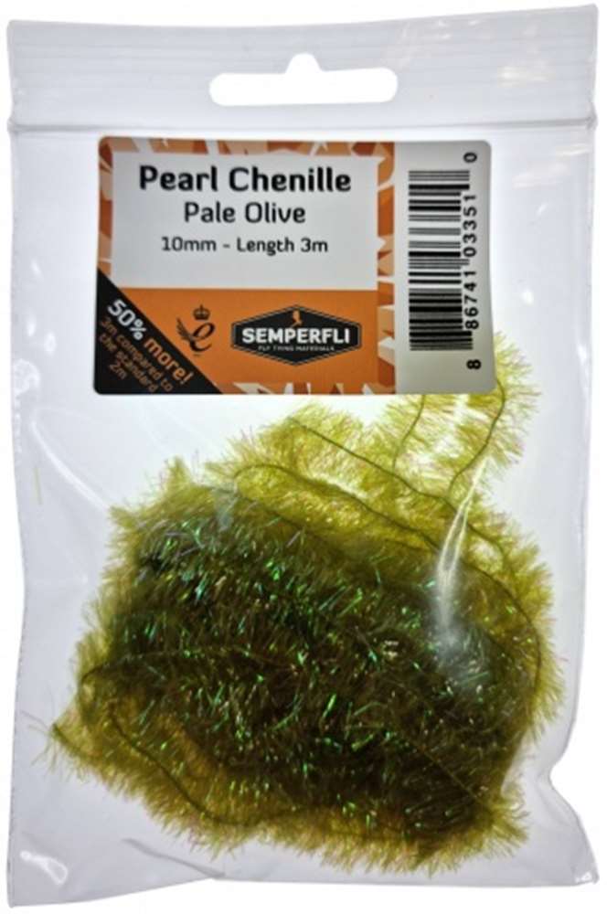 Semperfli Pearl Chenille 10mm Pale Olive