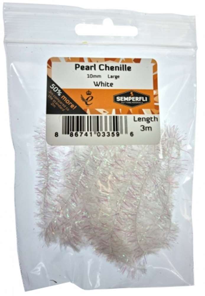 Semperfli Pearl Chenille 10mm White