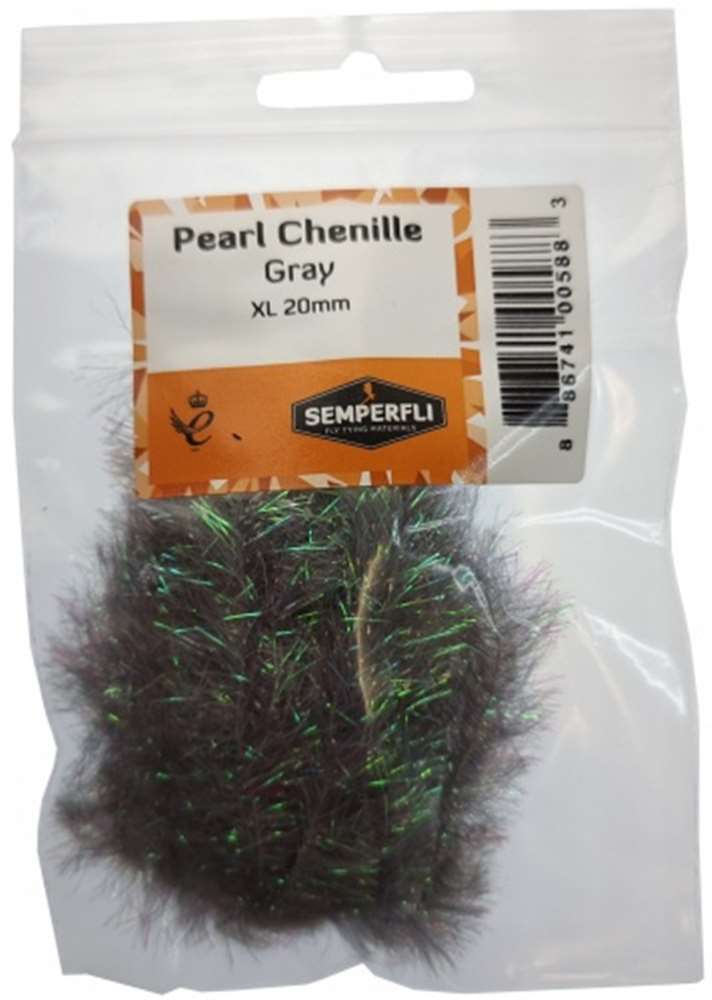 Semperfli Pearl Chenille 20mm XL Gray