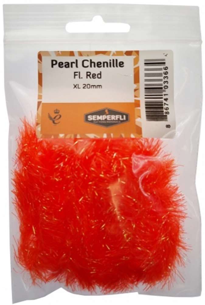 Semperfli Pearl Chenille 20mm XL Fl Red