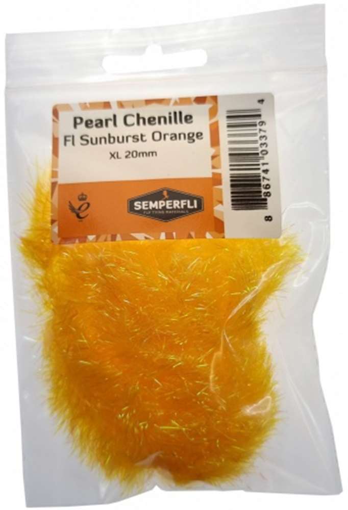 Semperfli Pearl Chenille 20mm XL Fl Sunburst Orange