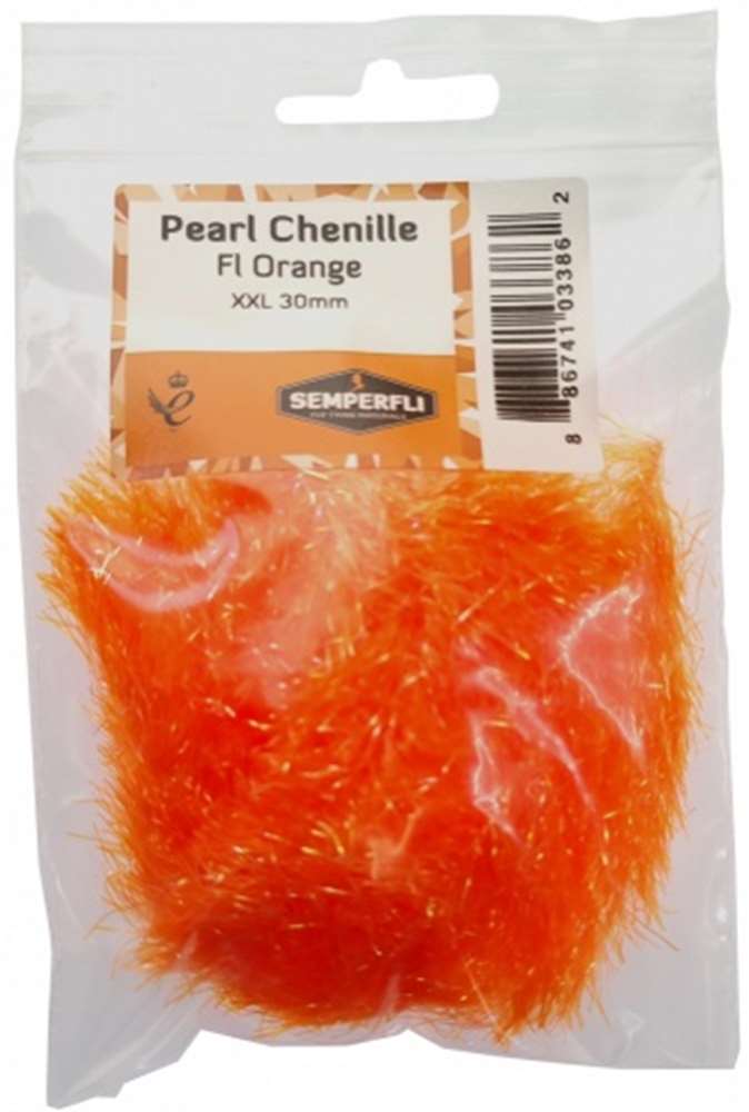 Semperfli Pearl Chenille 30mm XXL Fl Orange