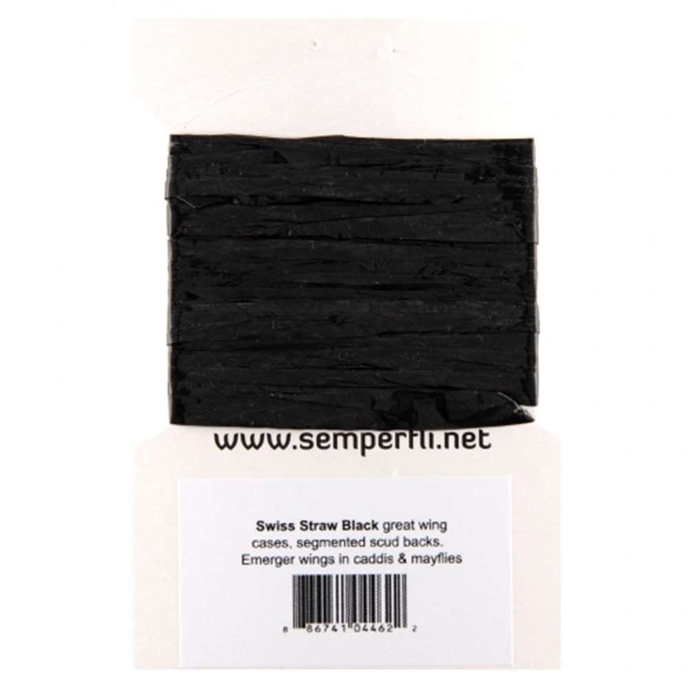 Semperfli Swiss Straw Synthetic Raffia Black