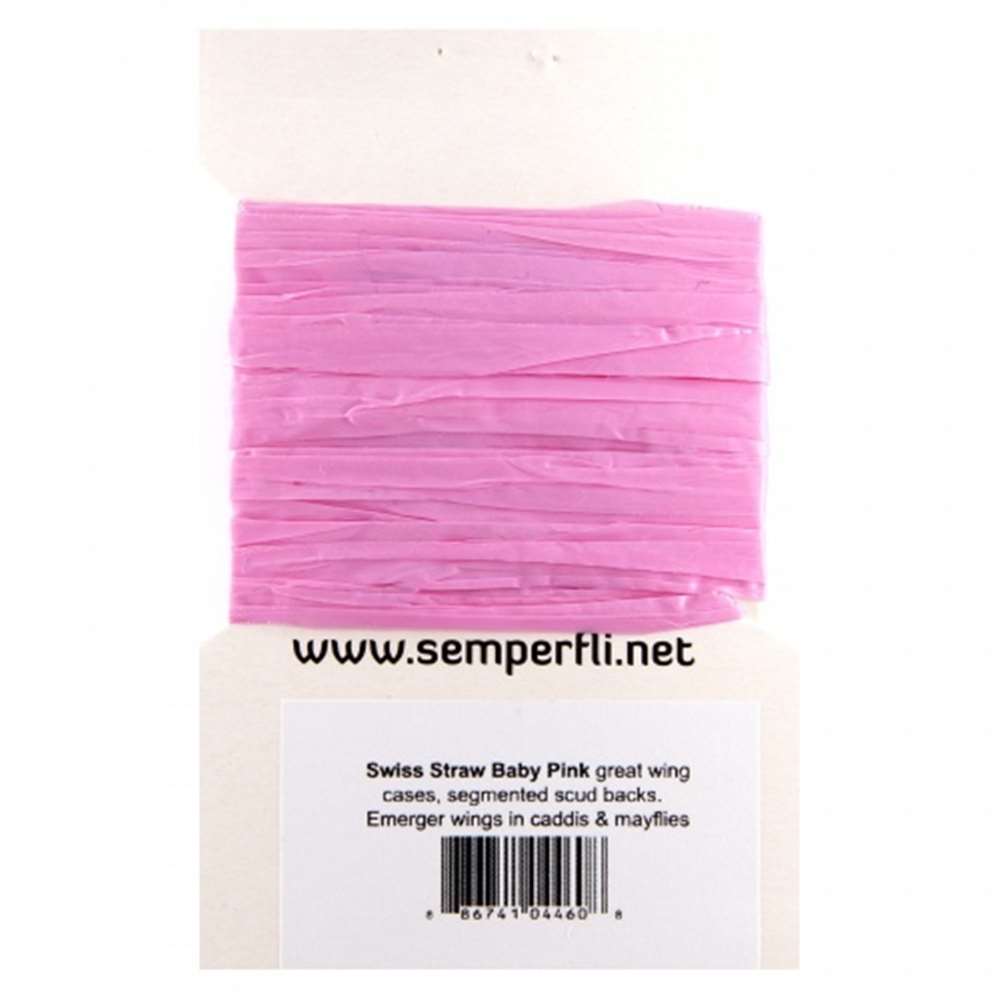 Semperfli Swiss Straw Synthetic Raffia Baby Pink