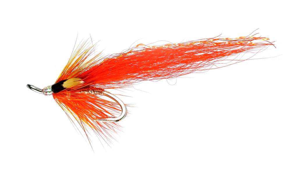 Caledonia Flies Flame Thrower Orange Jc Patriot Double #12 Salmon Fishing Fly