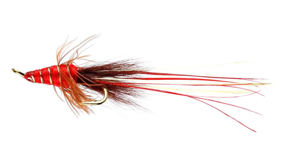 Caledonia Flies Red Francis Patriot Double #8 Salmon Fishing Fly