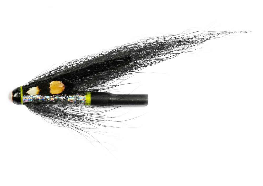 Caledonia Flies Silver Stoat Tail Copper Tube 1'' Salmon Fishing Tube Fly