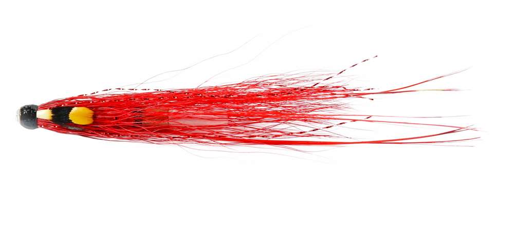 Caledonia Flies Red Devil Pig Jc Copper Tube 1'' Salmon Fishing Tube Fly