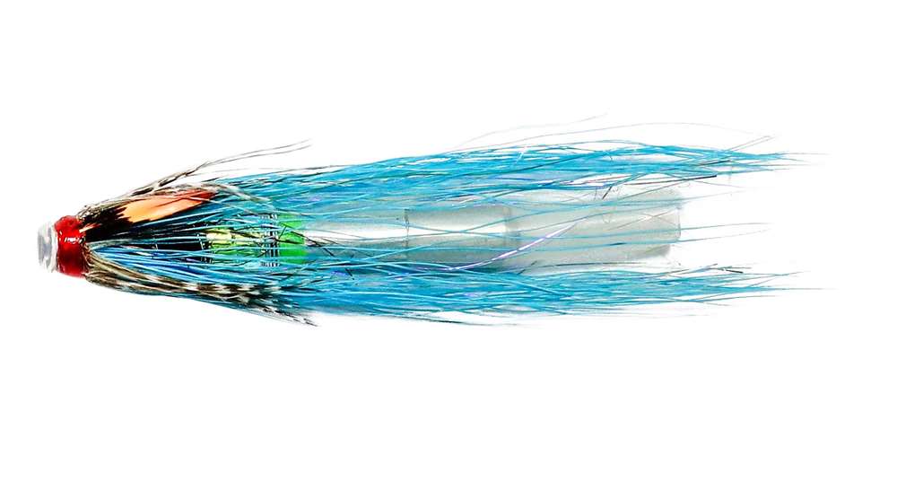 Caledonia Flies Pearly Teal & Blue Jc Aluminium Sea Trout #1'' Salmon Fishing Tube Fly
