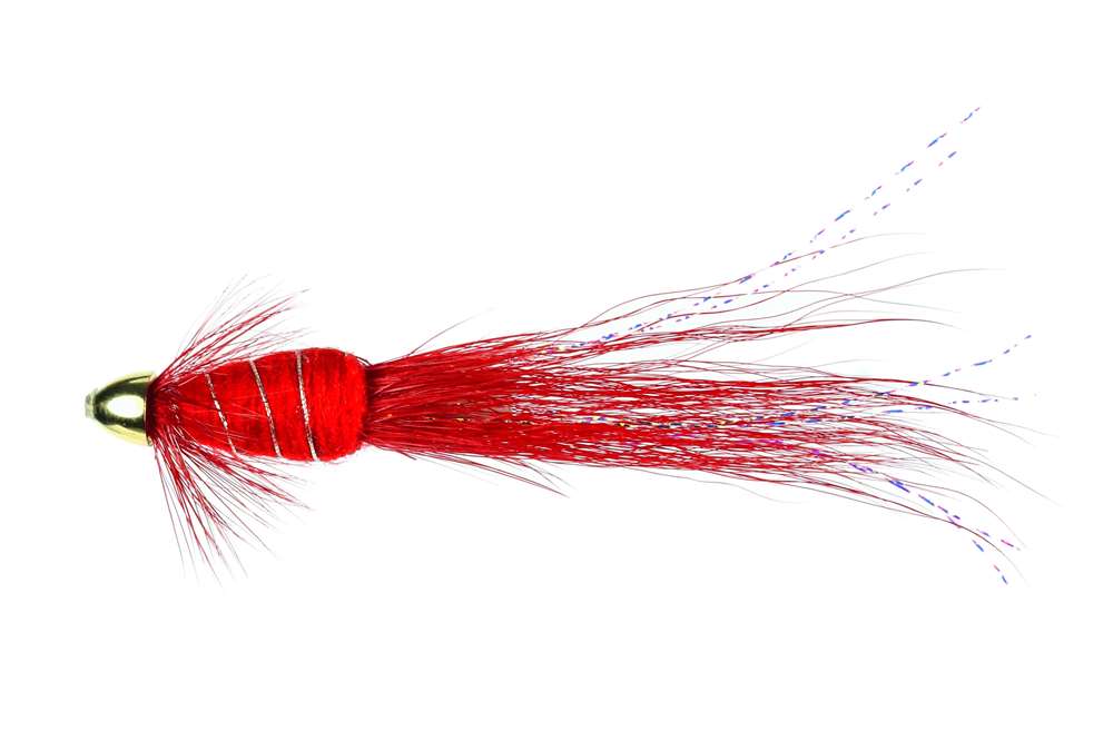 Caledonia Flies Red Snaelda Conehead 12mm Salmon Fishing Tube Fly