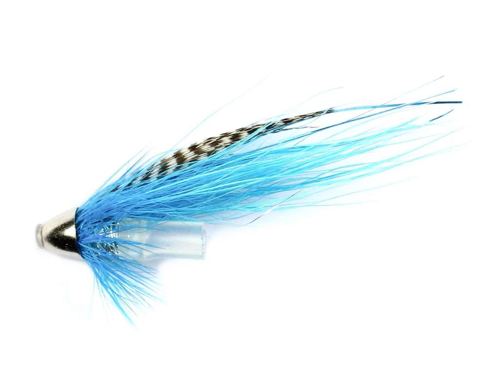 Caledonia Flies Wee Teal Blue Conehead 8mm Salmon Fishing Tube Fly