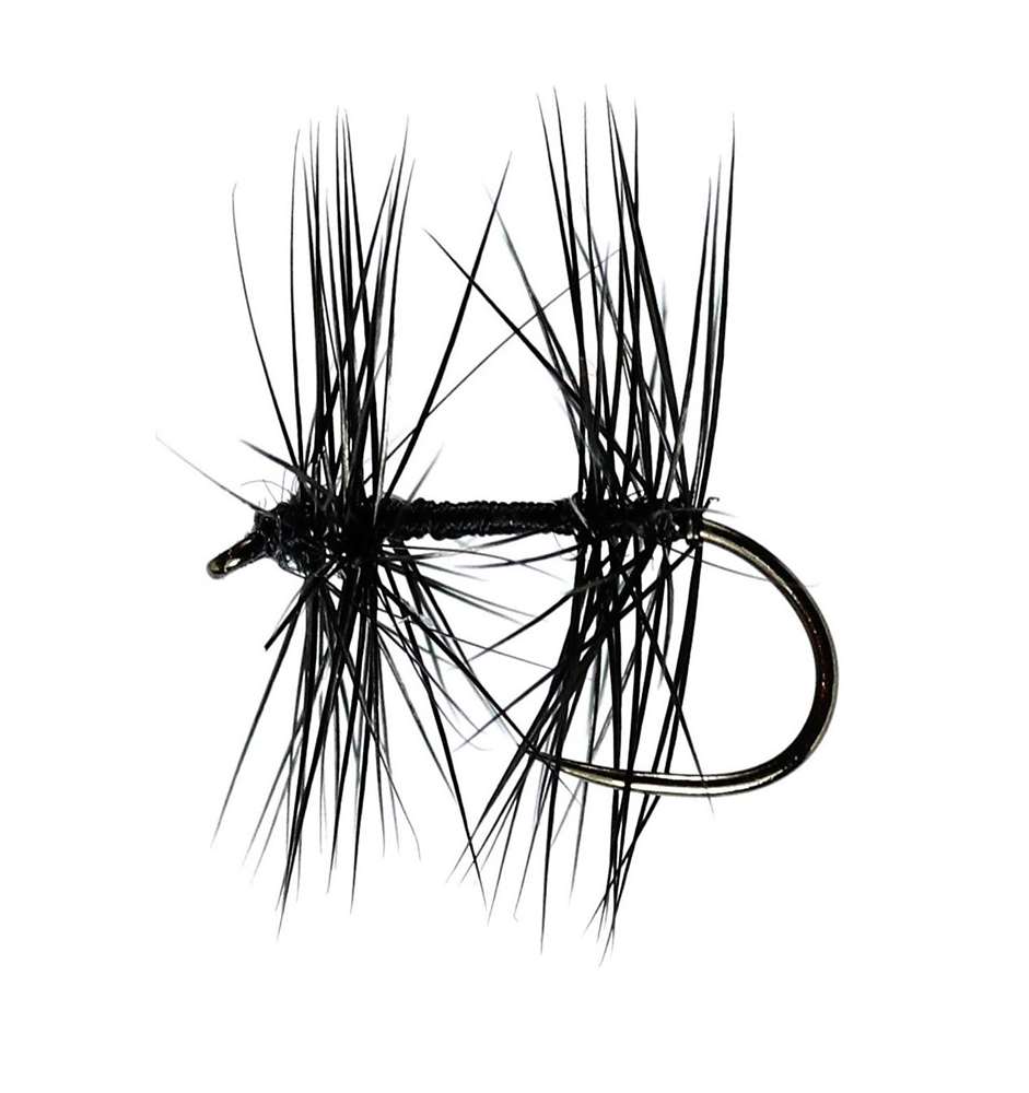 Knotted Midge Hackled Dry Barbless #14