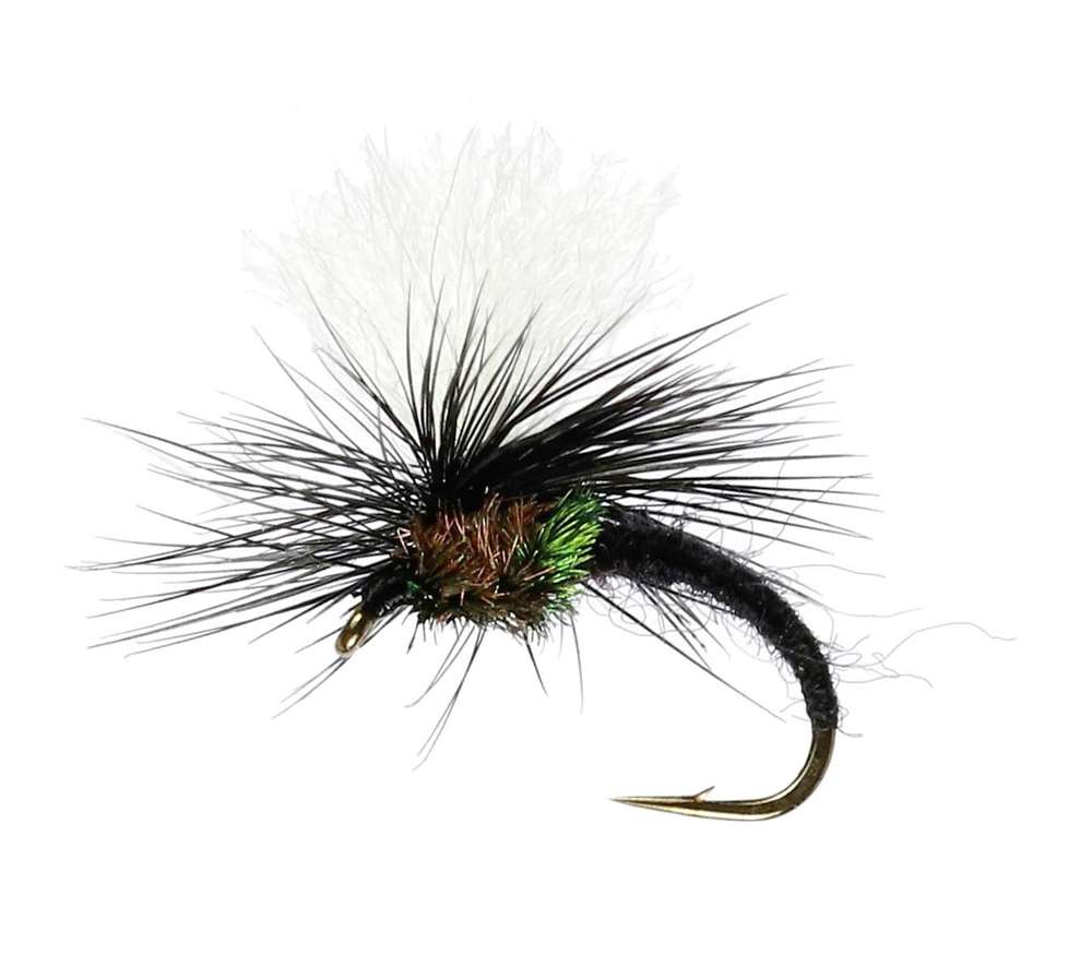Caledonia Flies Black Midge Klink Barbless #18 Fishing Fly