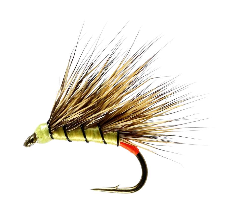 Yellow owl wet fly fishing nymphs TROUT FLIES SIZE 10 