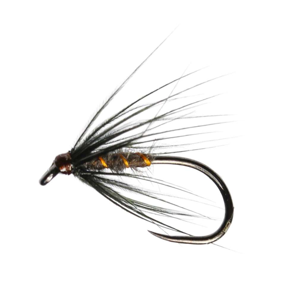 Caledonia Flies Dark Watchet Spider Wet Barbless #14 Fishing Fly