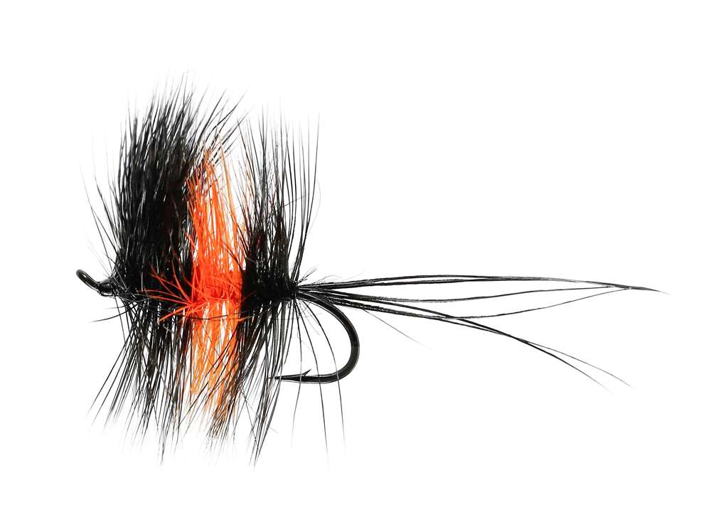Caledonia Flies Orange Bibio Dapping Fly #8 Fishing Fly