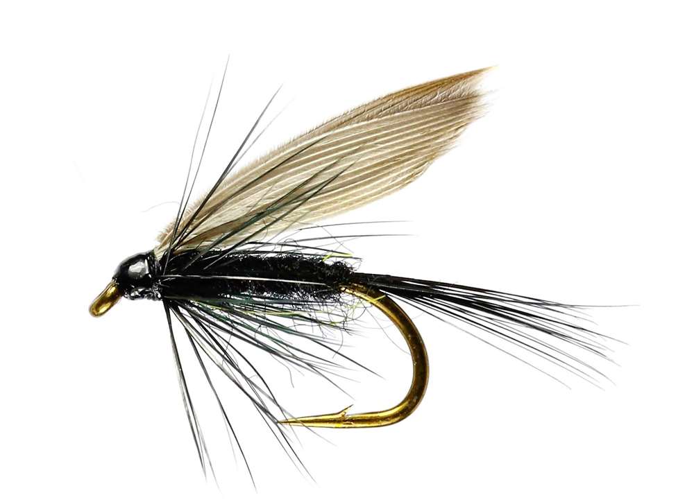 Caledonia Flies Black Gnat Winged Wet #12 Fishing Fly