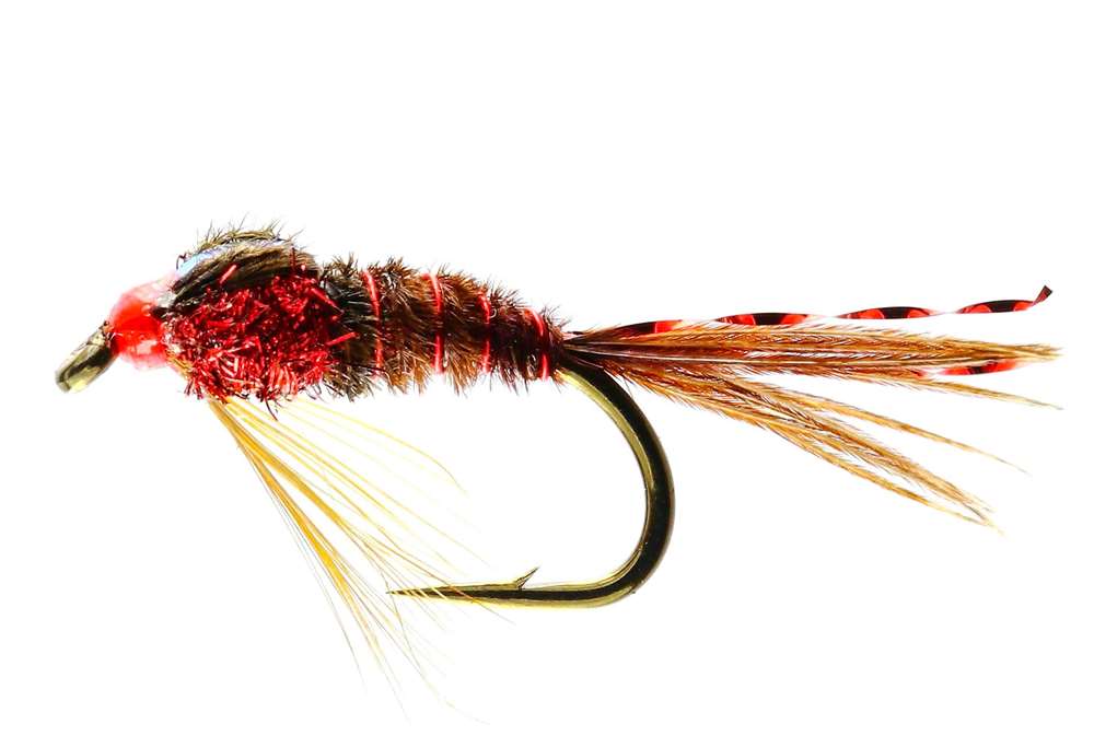 Caledonia Flies Ptn Red (Unweighted) #12 Fishing Fly
