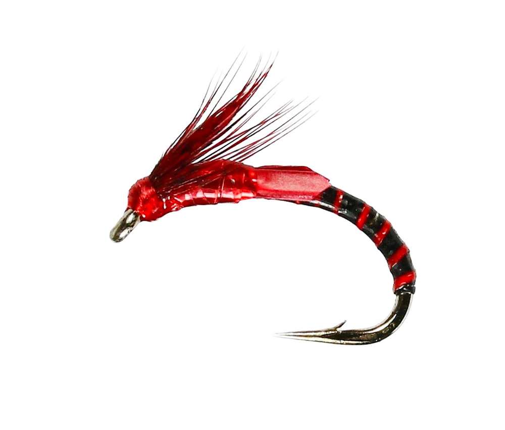 Caledonia Flies Claret S-Film Emergers Barbless #12 Fishing Fly