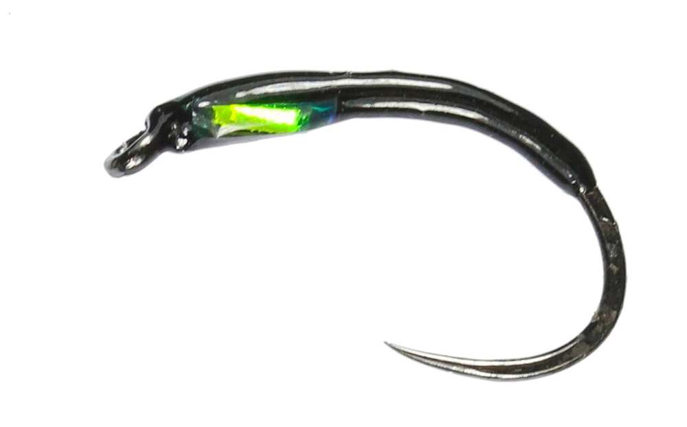 Caledonia Flies Black Pearl Buzzer Barbless #12 Fishing Fly