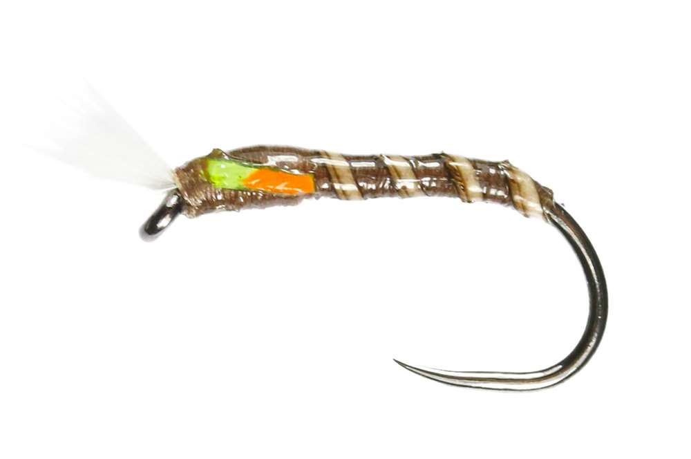 Caledonia Flies Olive Buzzer Barbless #12 Fishing Fly